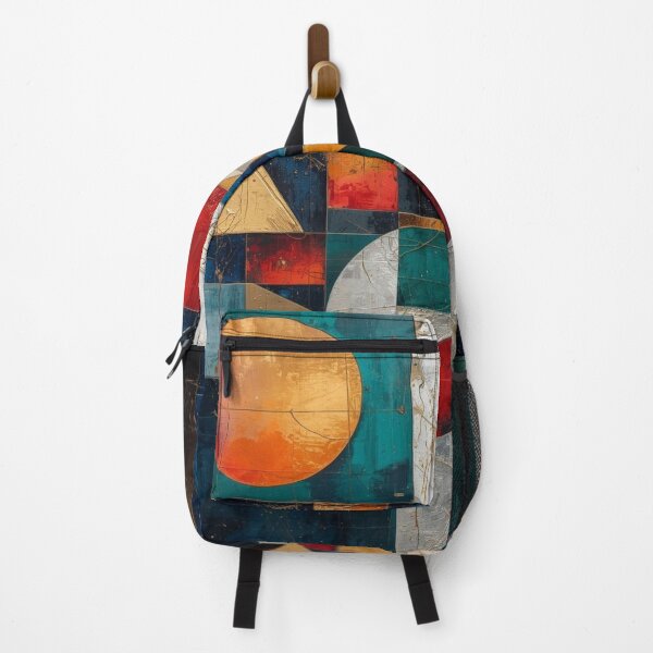 Item preview, Golden Horizon Geometric Cubist Abstract designed and sold by Harmonic_Layers.