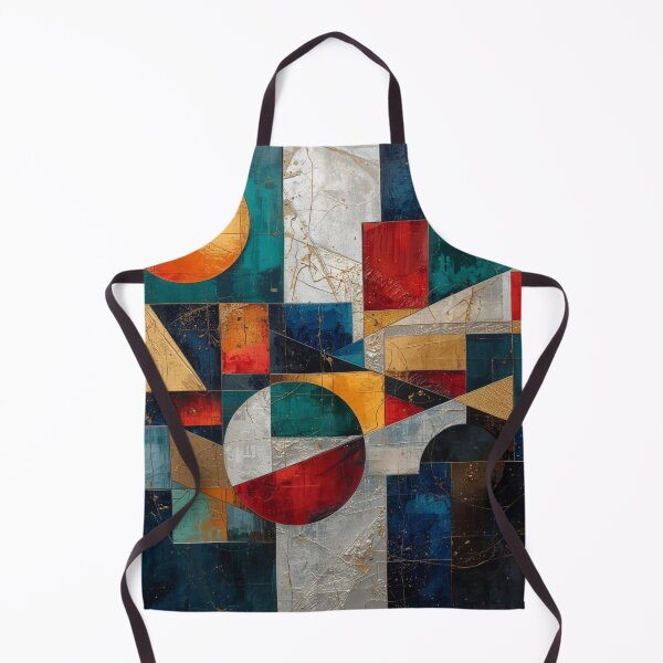 Item preview, Golden Horizon Geometric Cubist Abstract designed and sold by Harmonic_Layers.