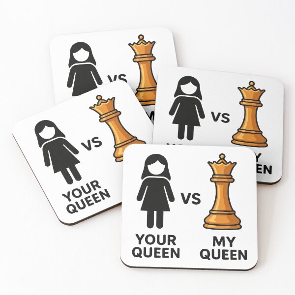 Item preview, Your Queen vs My Queen chess lovers designed and sold by Craftitect.