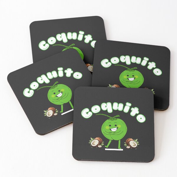 Item preview, Coquito – Cute Caribbean Coconut Character Design designed and sold by SinFondoStudio.