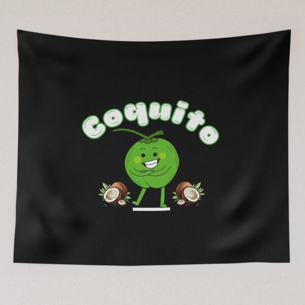 Item preview, Coquito – Cute Caribbean Coconut Character Design designed and sold by SinFondoStudio.