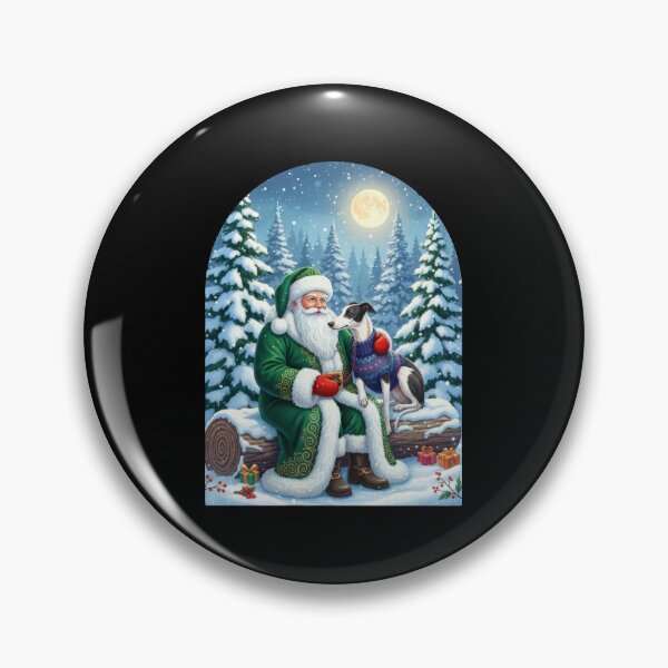 Item preview, Santa's Blue Orb Magic Staff Greyhound Night designed and sold by zoughlal.