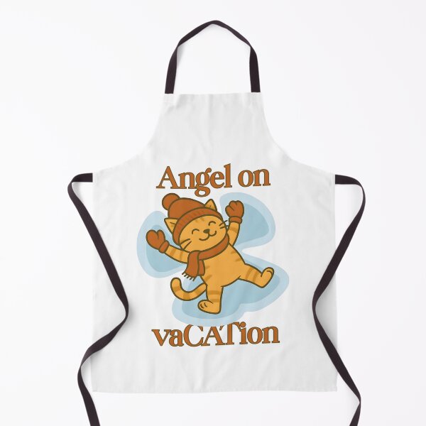 Item preview, Snow Angel Cat – Cute Winter T-Shirt “Angel on vaCATion” designed and sold by SVALANART.