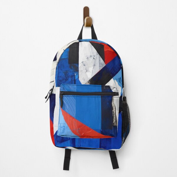 Item preview, Dynamic Blue Red Cubist Geometry designed and sold by Harmonic_Layers.