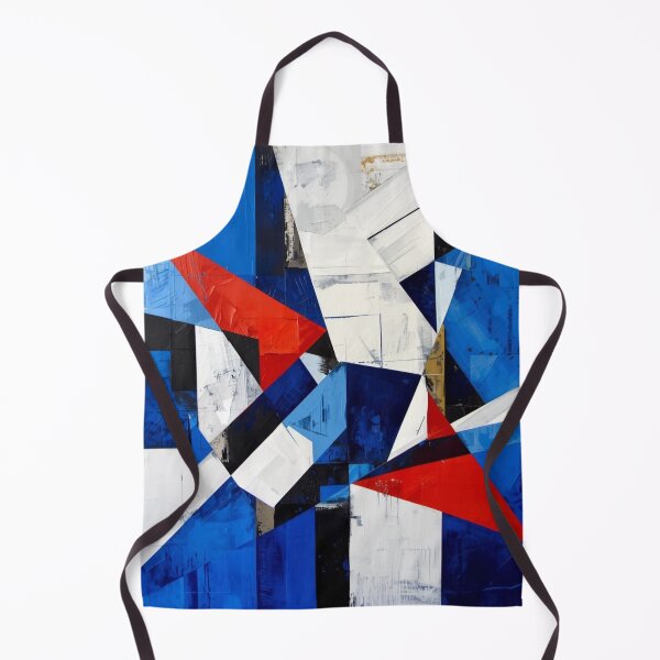 Item preview, Dynamic Blue Red Cubist Geometry designed and sold by Harmonic_Layers.