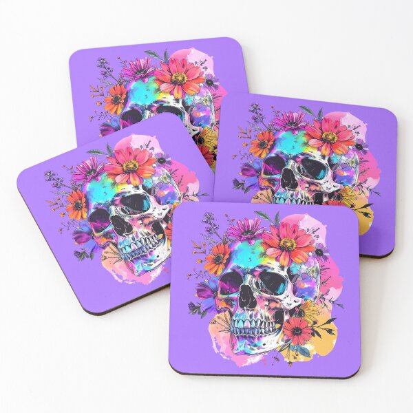 Item preview, Colorful Floral Skull Sublimation Art PNG designed and sold by Hnd-Design.