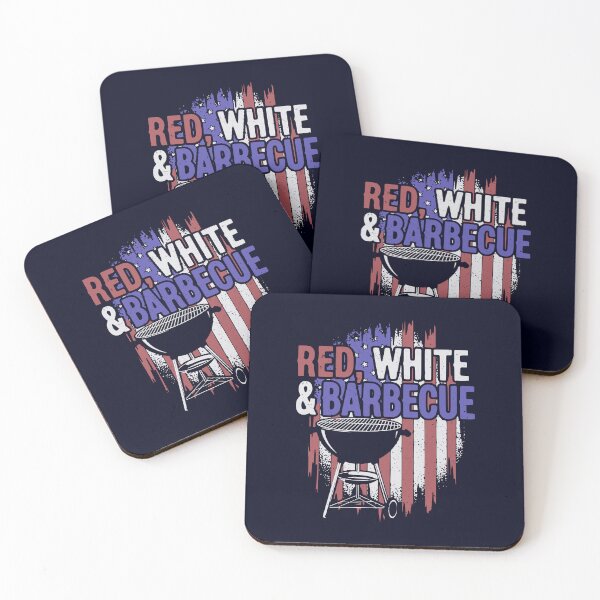 Item preview, Red, White & Barbeque American Flag Grilling Quote designed and sold by CRHPOD20.