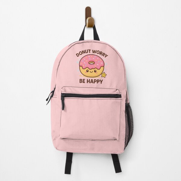 Item preview, Donut Worry, Be Happy – Cute Kawaii Donut designed and sold by Design-Curios.