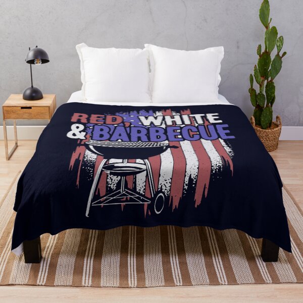 Item preview, Red, White & Barbeque American Flag Grilling Quote designed and sold by CRHPOD20.