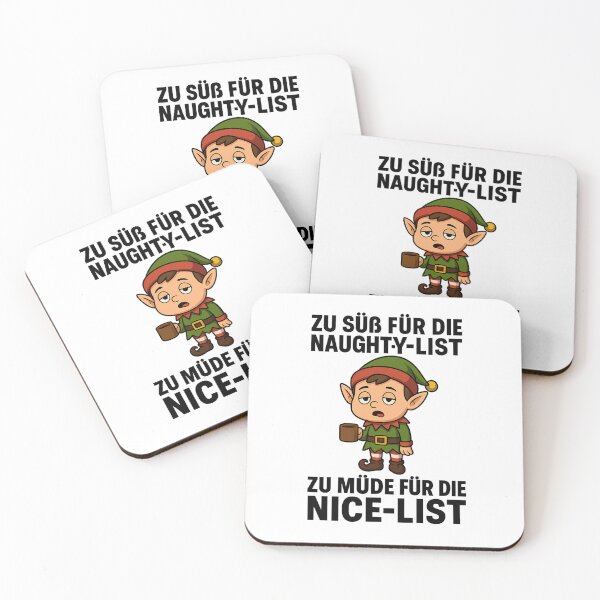 Item preview, Too cute for the naughty list, too tired for the nice list designed and sold by AggAverse.