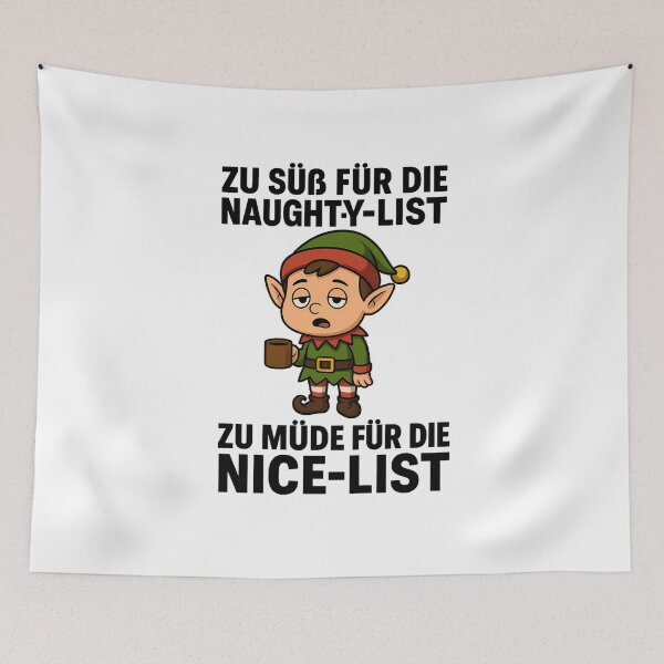 Artikelvorschau, Zu süß für die Naughty-List, zu müde für die Nice-List entworfen und verkauft von AggAverse.