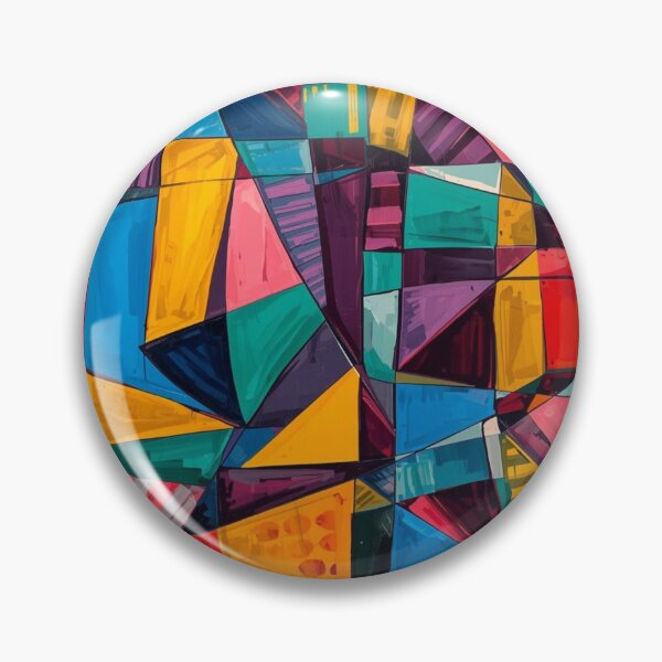Item preview, Vibrant Multicolor Modern Cubism designed and sold by Harmonic_Layers.