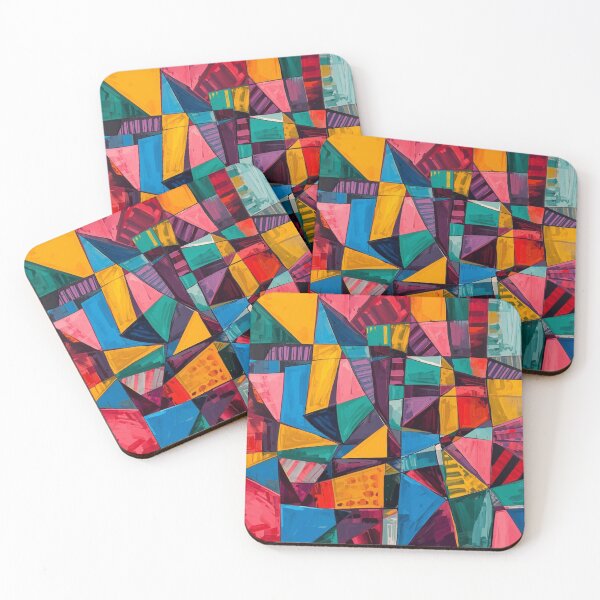 Item preview, Vibrant Multicolor Modern Cubism designed and sold by Harmonic_Layers.