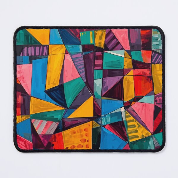 Item preview, Vibrant Multicolor Modern Cubism designed and sold by Harmonic_Layers.