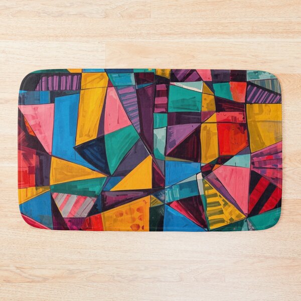 Item preview, Vibrant Multicolor Modern Cubism designed and sold by Harmonic_Layers.