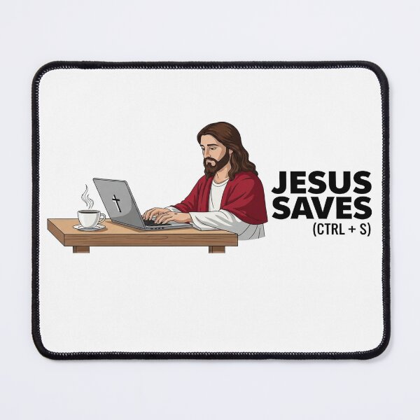 Item preview, Jesus Saves - Tech Humor Biblical Christmas Christian designed and sold by FelixnRobinus.