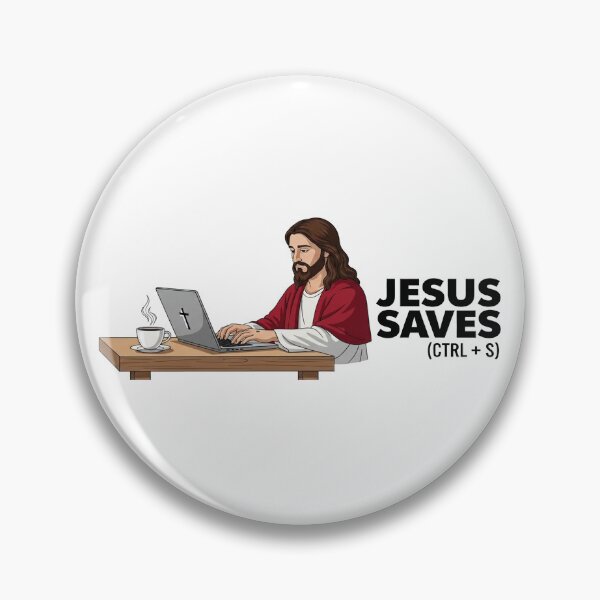 Item preview, Jesus Saves - Tech Humor Biblical Christmas Christian designed and sold by FelixnRobinus.