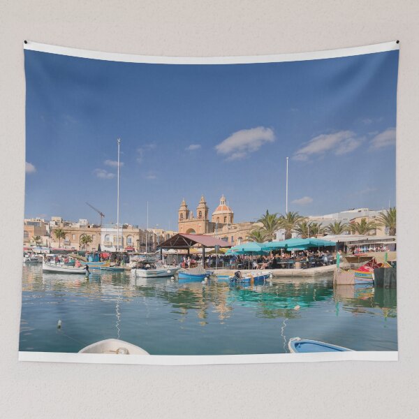 Item preview, Market day at Marsaxlokk in Malta designed and sold by Violaman.