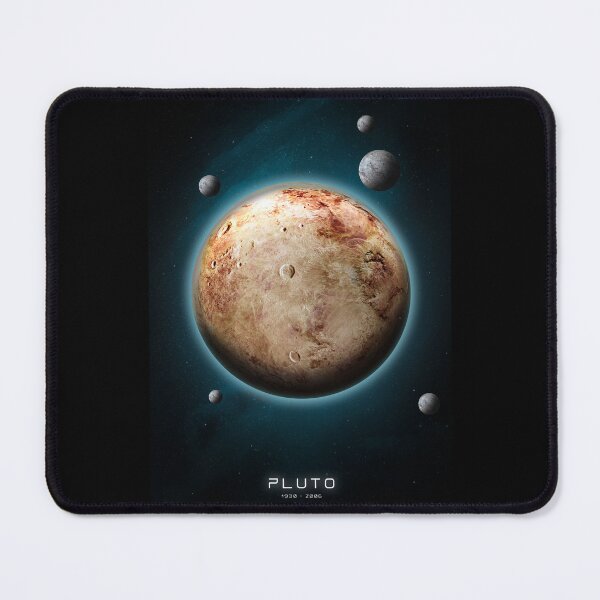 Item preview, Pluto Space Art – Dwarf Planet Illustration with Moons designed and sold by JRRTs.