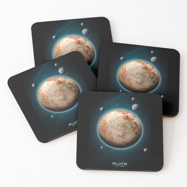 Item preview, Pluto Space Art – Dwarf Planet Illustration with Moons designed and sold by JRRTs.