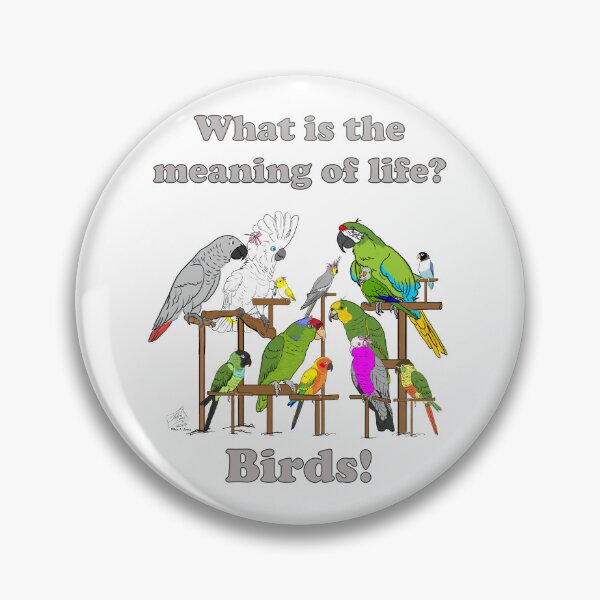 Item preview, What's the Meaning of Life? Birds! designed and sold by Laughing Parrot Studio.