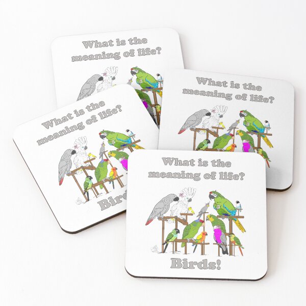 Item preview, What's the Meaning of Life? Birds! designed and sold by Laughing Parrot Studio.