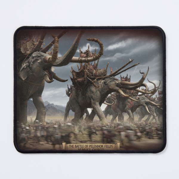 Item preview, The Battle of Pelennor Fields -War Elephants Charge designed and sold by Aybiko.