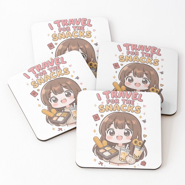 Item preview, I Travel for the Snacks – Cute Kawaii Anime Travel Food Design for Snack Lovers designed and sold by ThePunnyTraveler.