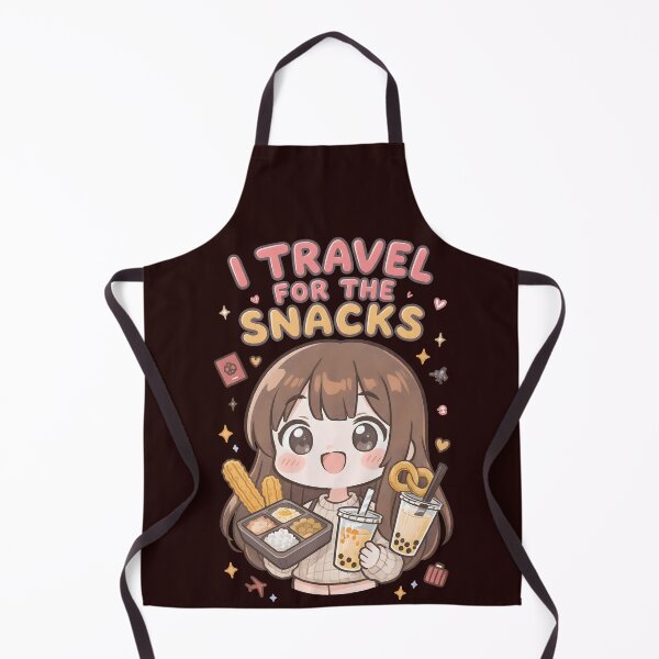 Item preview, I Travel for the Snacks – Cute Kawaii Anime Travel Food Design for Snack Lovers designed and sold by ThePunnyTraveler.