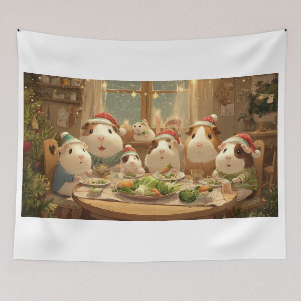 Item preview, Guinea Pigs Christmas Family designed and sold by clecticuk.