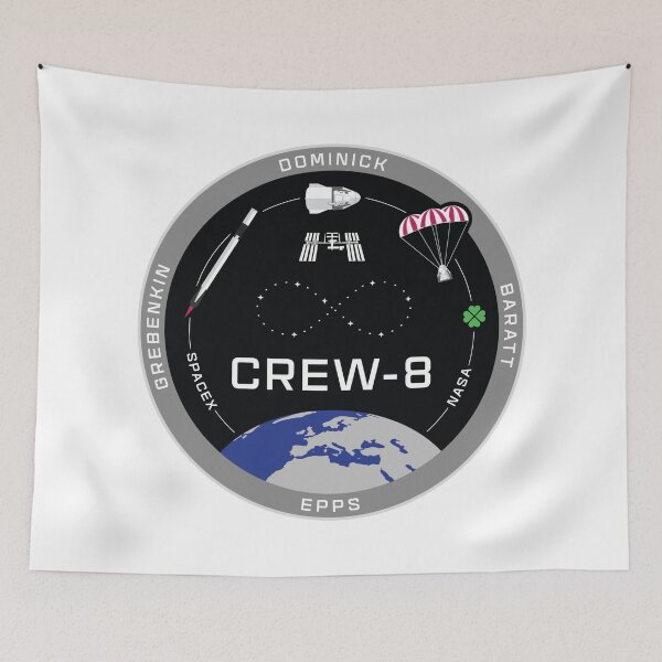 Item preview, SpaceX Crew-8 Mission Patch designed and sold by CharlieDesings.