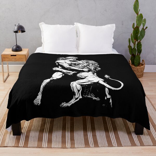 Item preview, Man vs Lion Mythological Engraving designed and sold by SweetLog.