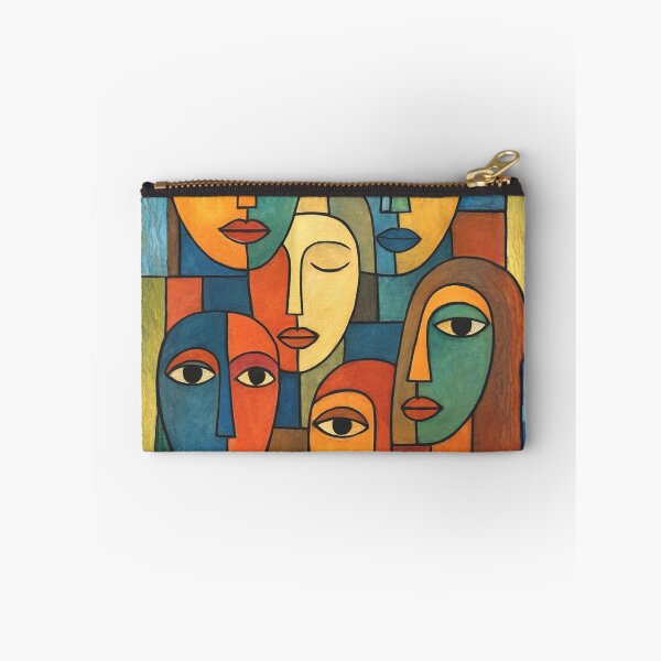 Item preview, Caras al azar en estilo Picasso designed and sold by WJ Cozy Creations.