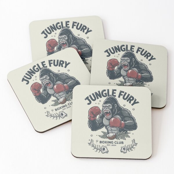 Item preview, Jungle Fury Boxing Club - Gorilla Boxer Vintage Art designed and sold by AwesomeBeyondLimits.