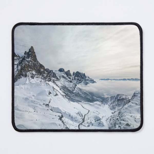 Item preview, Dolomite Winter Peaks — Snowy Alpine Mountain Landscape designed and sold by FlybyVideo.
