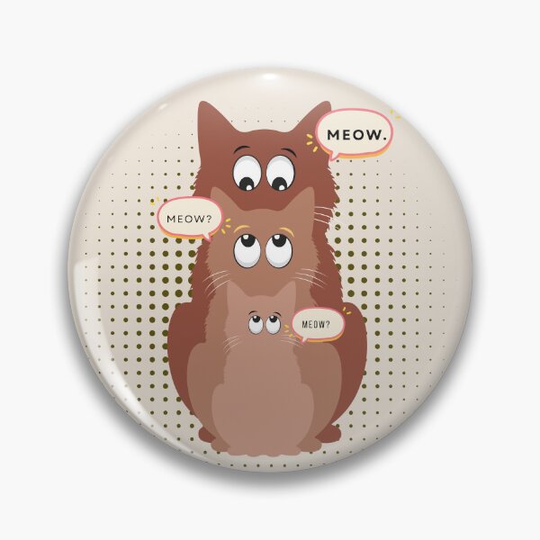 Item preview, Retro Cream Meow Stack Cats – Cozy Vintage Kitty Stack designed and sold by Panoramax.