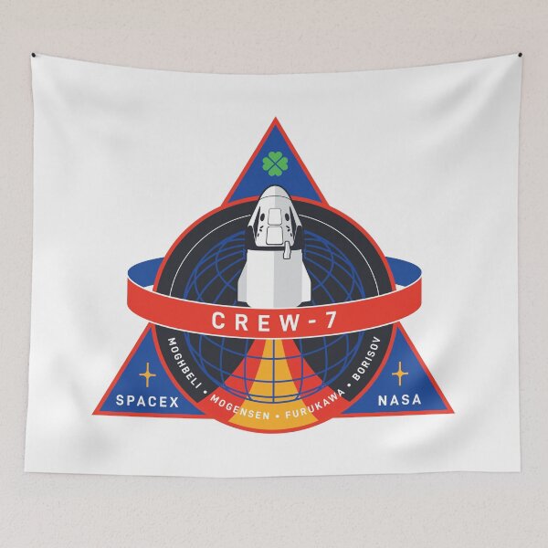 Item preview, SpaceX Crew-7 Mission Patch designed and sold by CharlieDesings.