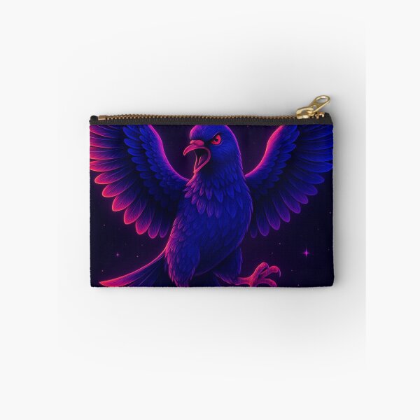 Item preview, Neon Angry Pigeon – Cyber Vaporwave Bird Art designed and sold by GolabMagic.