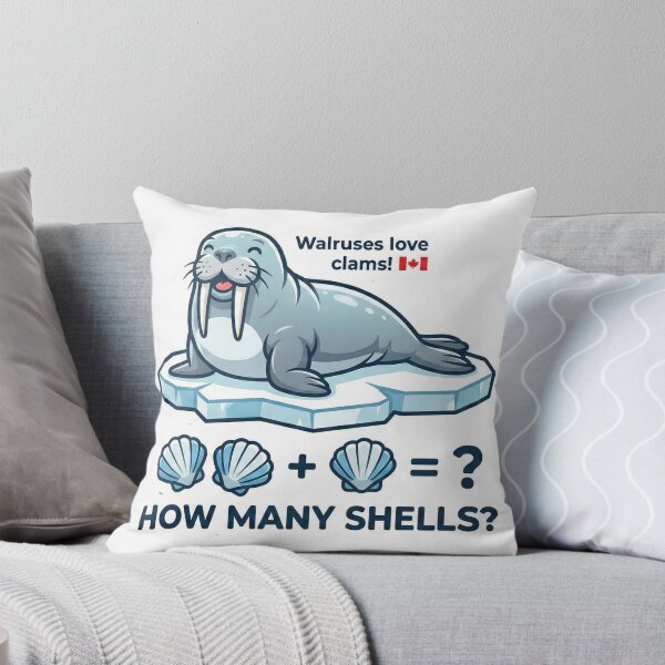 Item preview, Cute Walrus Math Sticker — Arctic Animal PNG 3000×3000 px designed and sold by MiracleDroplet.