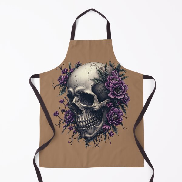 Item preview, Goth Floral Skull with Purple Peonies - Dark Academia Botanical Memento Mori designed and sold by DoceVaga.