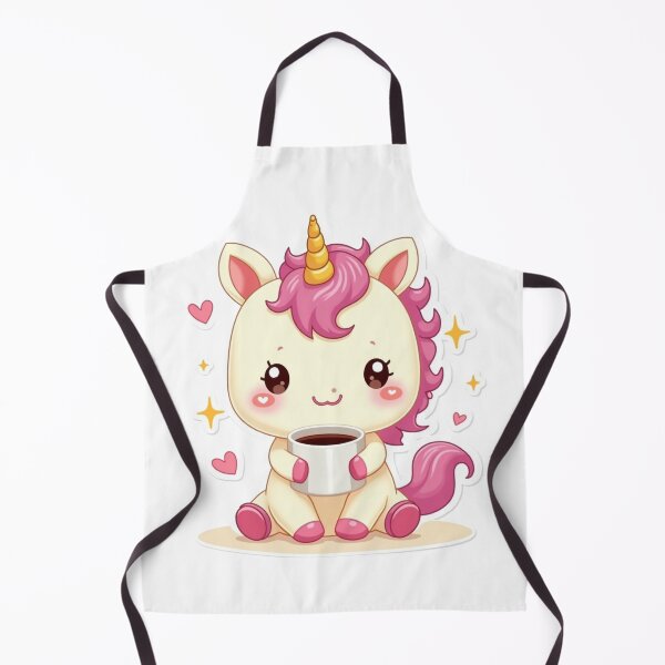 Artikelvorschau, Cute Kawaii Coffee Unicorn – Adorable Chibi Unicorn With Cup of Coffee entworfen und verkauft von WerkstattWitz.