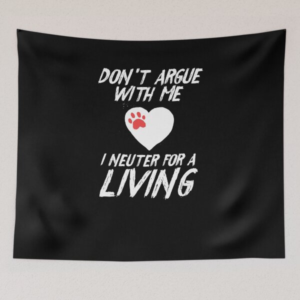 Item preview, Funny Neuter For A Living Vet Tech Veterinarian DVM T-Shirt designed and sold by LookTwice.