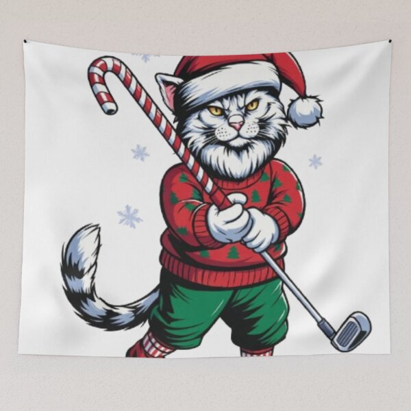 Item preview, Alpha Cat Christas Golf designed and sold by JediKittenWars.