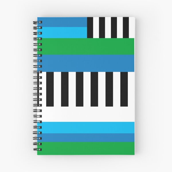 Aperçu de l'œuvre Art abstrait géométrique à rayures bleues, turquoise et vertes créée et vendue par InFrameVision.
