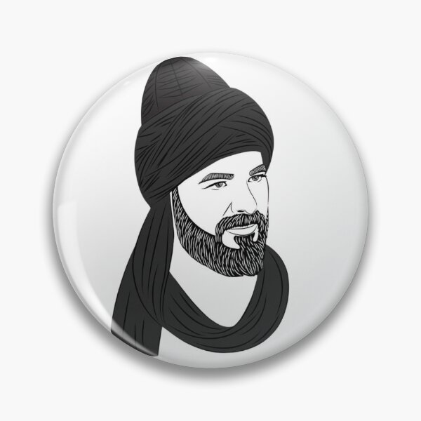 Item preview, Ertugrul Bey Kayi Tribe Leader Minimalist Line Art designed and sold by TN Shop.