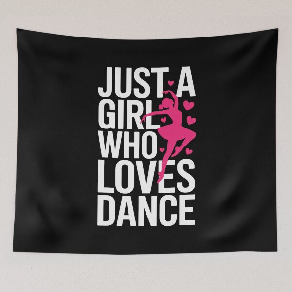 Item preview, Just a Girl Who Loves Dance – Ballet Dancer Design with Hearts designed and sold by Gogetgiggles.