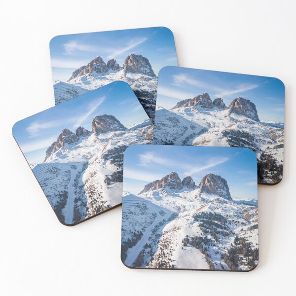 Item preview, Dolomite Winter Peaks — Langkofel Landscape designed and sold by FlybyVideo.