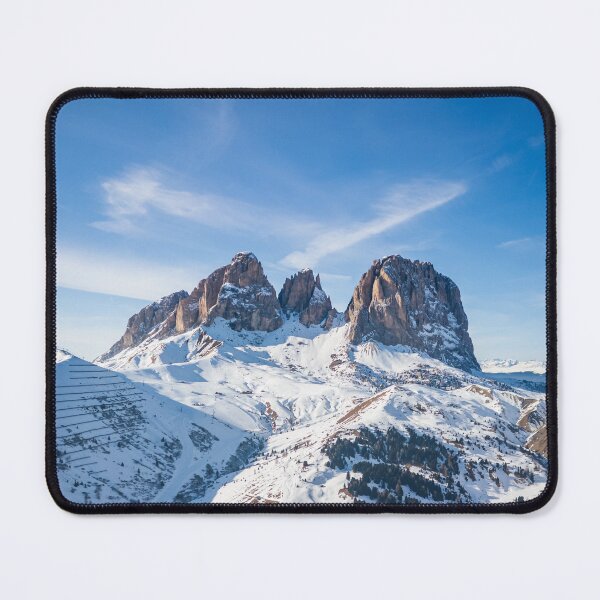 Item preview, Dolomite Winter Peaks — Langkofel Landscape designed and sold by FlybyVideo.