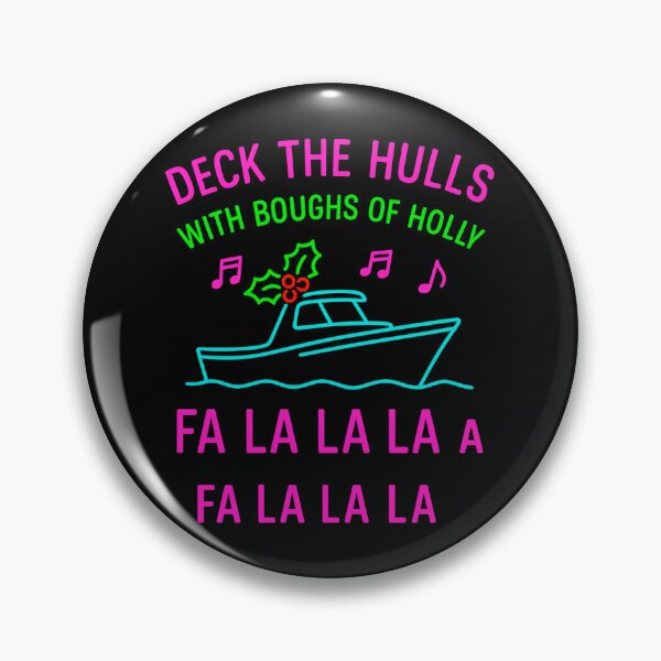 Item preview, Deck The Hulls Boating Christmas Holiday  designed and sold by ChristinasMess.