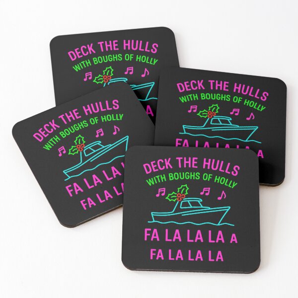 Item preview, Deck The Hulls Boating Christmas Holiday  designed and sold by ChristinasMess.